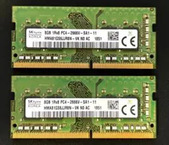 SK hynix DDR4 2666 メモリ 8GB×2枚（計16GB) ノートのサムネイル