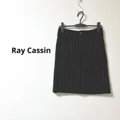 Ray Cassin レイカズン ストライプミニスカート ネイビー 【M】