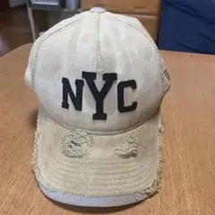 NEW ERA ニューエラ NYC キャップ ダメージ加工 迷彩 ベージュのサムネイル