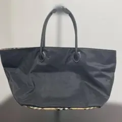 BURBERRY BLUE LABEL ナイロン製舟型トートバッグ