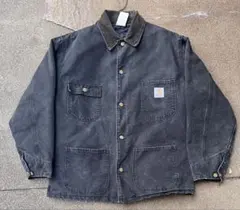 激レア 90s 星タグ CARHARTT チョアコート ブラック 42 裏キルト