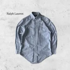 Ralph Lauren オックスフォードシャツ 水色 90s〜00s M相当