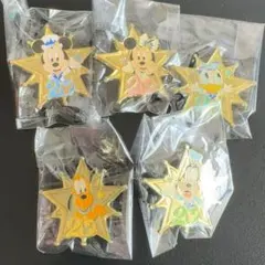 匿名発送 ディズニーシー 20周年 タイムトゥシャイン ピンバッジ 全5種類