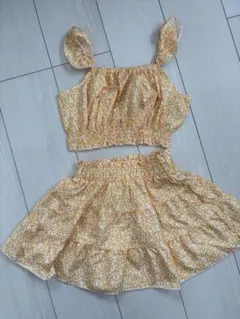 美品⭐︎SHEIN ⭐︎花柄ノースリーブセット ⭐︎130サイズ