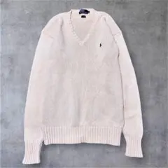 POLO by Ralph Lauren 長袖ニット コットン アイボリー LLのサムネイル