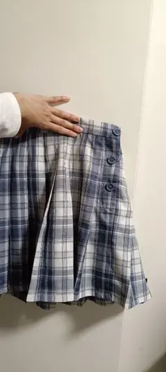 repipi armario ネイビー系チェック プリーツスカート