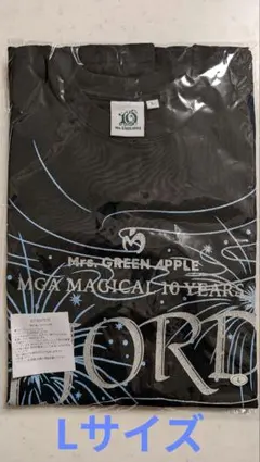 ミセス FJORD フィヨルド グリッターロゴTシャツ ブラック Lサイズ