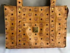 ◆MCM ヴィンテージ レザートートバッグ ヴィセトス柄 キャメルのサムネイル