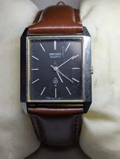 希少 稼働品 ダークブラウン SEIKO セイコー クォーツ ヴィンテージQZ 