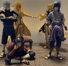 最安値！　ナルト 一番くじ フィギュア ナルト・ミナト・柱間・扉間・サスケ