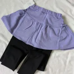 新品★ever closet 140 裏起毛 スカッツ パープル