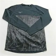 ?ミズノ クイックドライプラス 長袖Tシャツ ブラック系 メンズ M