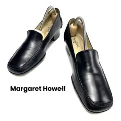Margaret Howell 23cm ヴァンプローファー 本革 黒 美品