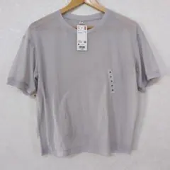 UNIQLO ライトグレーシアークルーネック Tシャツ