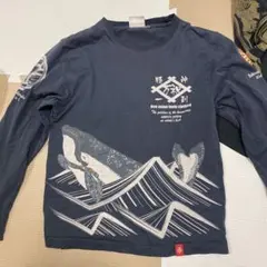 爆裂爛漫娘　メンズ長袖Tシャツ 鯨　サイズ38のサムネイル