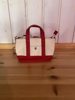 Afternoon Tea キャンバストートバッグ ミニ レッドのサムネイル