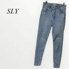 SLY jeans スライ デニム スキニー 26インチ Mサイズ ブルー