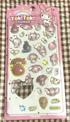 サンリオ TOK!TOK! 3D ステッカー シール マイメロ　韓国正規品