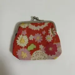 花柄がま口財布
