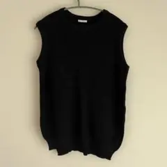 【美品】GU ジーユー　ベスト　Lサイズ ネイビー