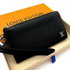 【新型IC】路易威登 Taiga Zippy Dragonne 黑色 C283