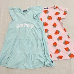 moujonjonワンピース110cm2点セット