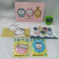ちいかわ おきがえパジャママスコット &ファミマ　ブロマイド・缶バッジ　６点