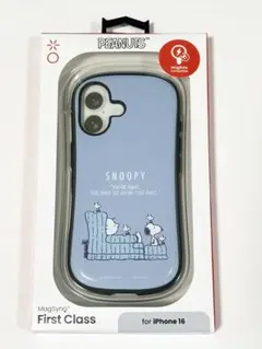 iface MagSynq【iphone16】スヌーピー/sofa/くすみブルー