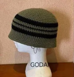 クラッシャーハット　オールシーズン対応　バケットハット　ハンドメイド　コットン