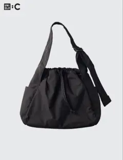 UNIQLO C ユニクロ ソフトパフィーショルダーバッグ ブラック