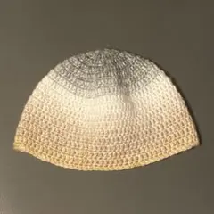 ビーニー　バケットハット　クラッシャーハット　クロシェハット　ニット帽　一点物