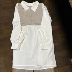 チェック柄シャツ　長袖