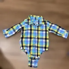 babyGap チェック柄ロンパース 12-18M