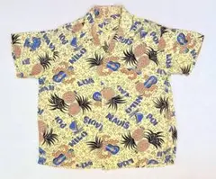 50s アロハシャツ　Hawaiian 良パターン　シルク レーヨン