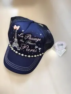 ラスイチ新品 motherways Paris キャップ ネイビー52-56cmのサムネイル