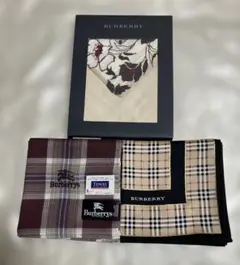 バーバリーハンカチ3枚　ノバチェック