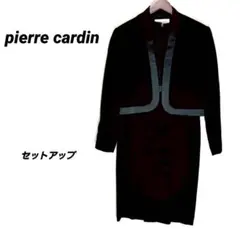 4798U ピエールカルダン レースワンピース セットアップ 黒 フォーマル