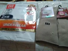 Ｂ.Ｖ.Ｄ　7分丈　ステテコ　Ｍ　2枚　& 靴下ゴムなし　2足　22〜24cm