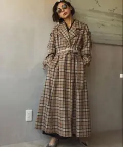 チェックトレンチコートのサムネイル