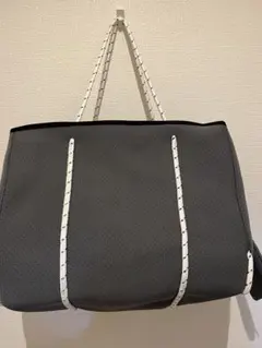 YONFA city tote キャンバストートバッグ ポーチ付き デニム調 - メルカリ
