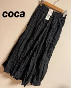 新品 coca シャーリング ロングスカート ՏᕼOᖇT丈
