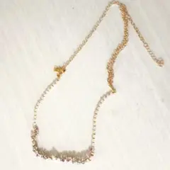 エレガントなパールとストーンのネックレス　ブレスレットにも☆