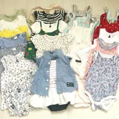 【まとめ売り 22点】ベビー服 春服 夏服 ロンパース 70cm 80cm