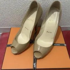 ルブタン クリスチャンルブタン ハイヒール ピンヒール 正規品 ベージュオープン