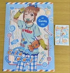 ヴィレッジヴァンガードコラボ　高海千歌　クリアファイル　ステッカー