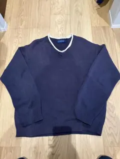 90sJ.CREW ロールネック　vネック セーター　ニット