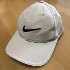 00s NIKEgolf キャップ ワンポイント ベージュ