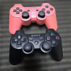 SONY DUALSHOCK 3 ワイヤレスコントローラー ピンクとブラック