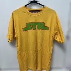 TEAM MESSAGE STR プリント Tシャツ イエロー L 古着のサムネイル