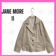 [JANE MORE] テーラードジャケット 11 ベージュ オフィス　無地